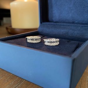Diamond Hoop Earrings